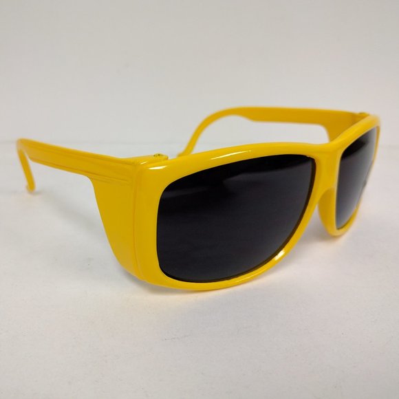 NWT True Vintage Wrap around w/side shield super dark smoke lens sunglasses - Picture 6 of 11